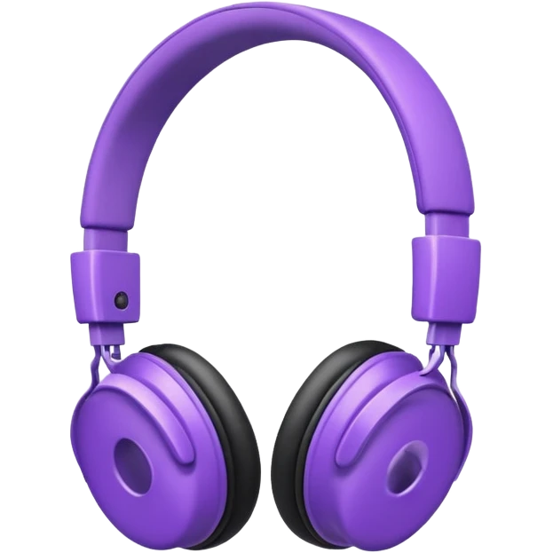 purble headphone emoji