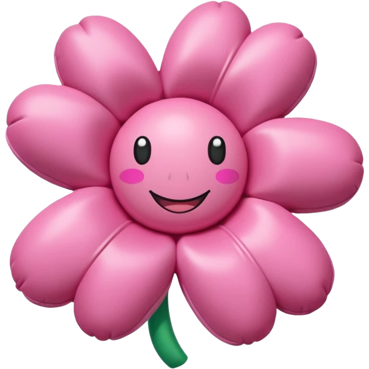   Murakami style inflatable SPAM meat pink flower art emoji