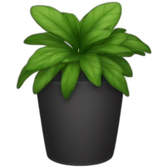 Vaso negro emoji