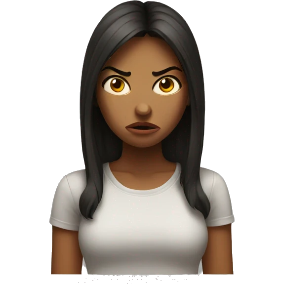 angry girl emoji