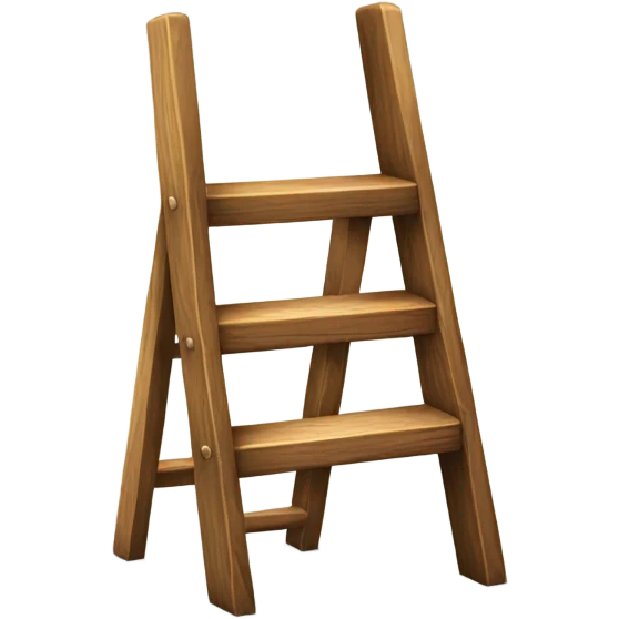 small wooden step ladder emoji