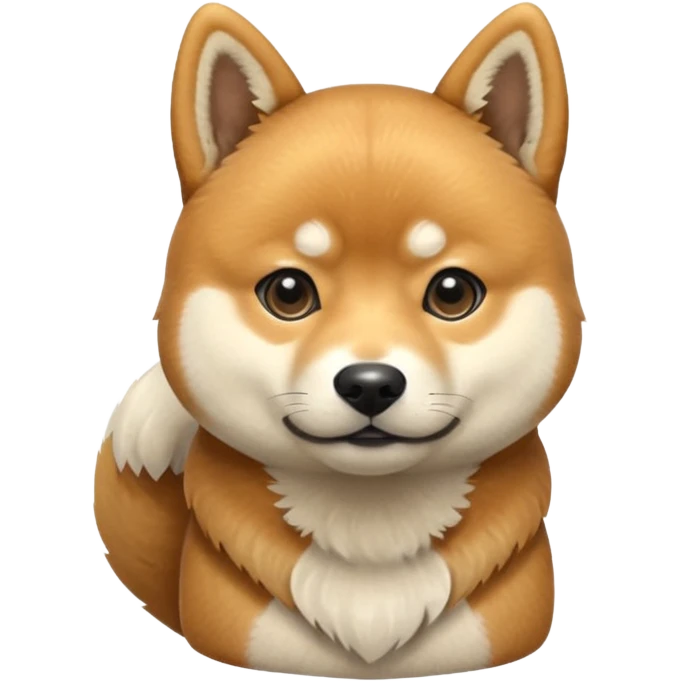 shiba inu dog black and tan  emoji