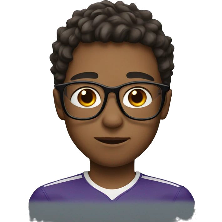 athlete boy with glasses emoji