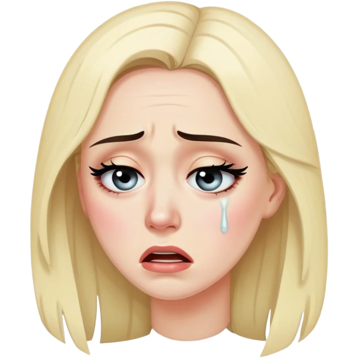 A women crying emoji