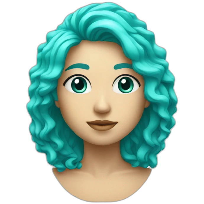Cœur turquoise emoji