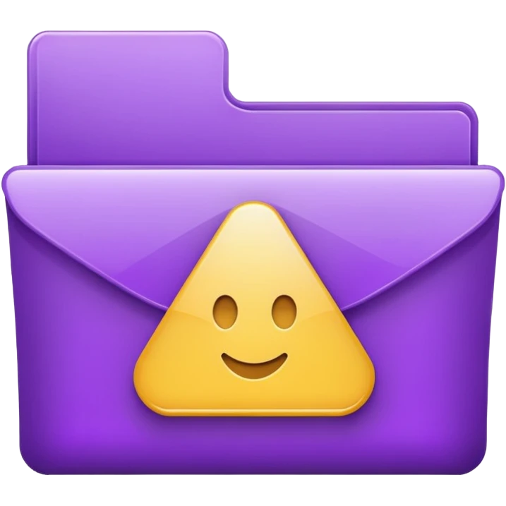 purple download folder emoji
