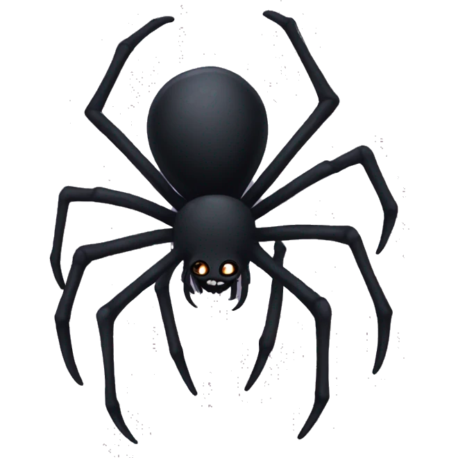 Goth spider, aesthetic emoji