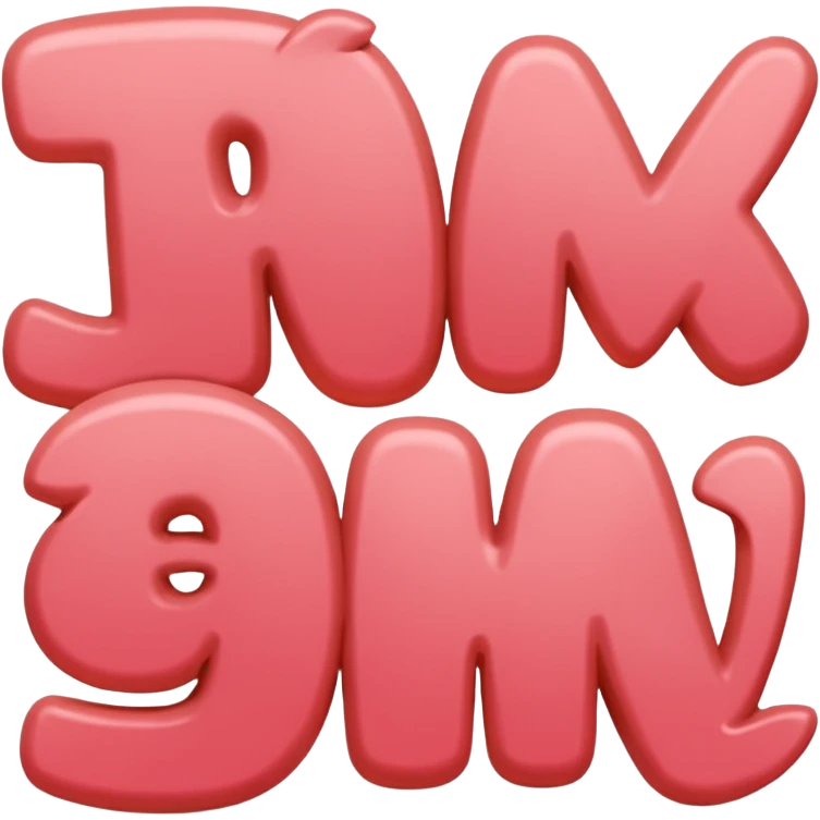 the words thank you in coral pink emoji