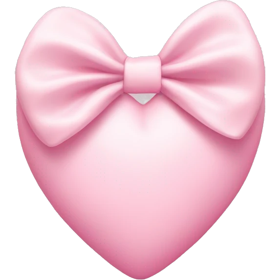 pastel pink hear with bow emoji