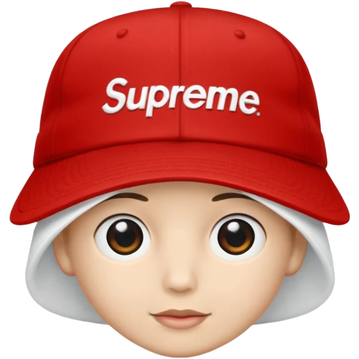 Supreme hat emoji