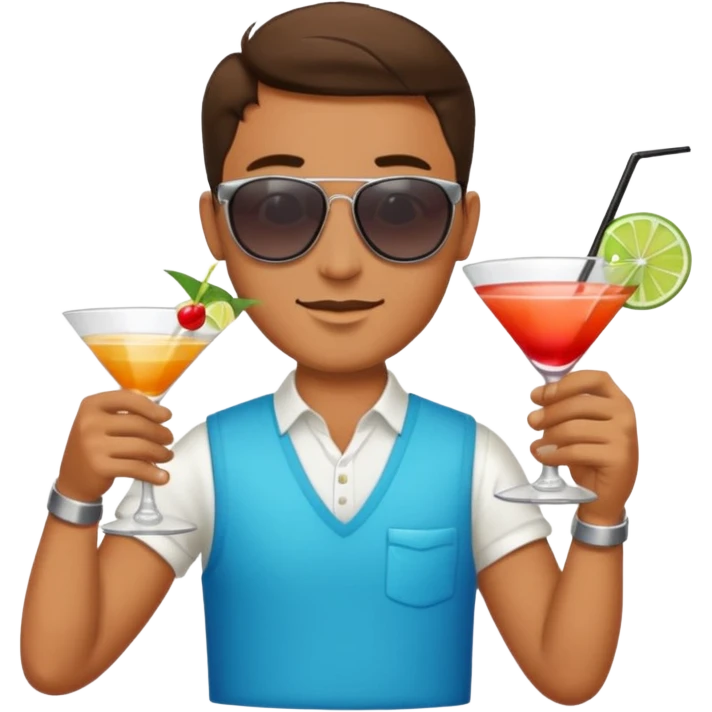 man with drink  emoji