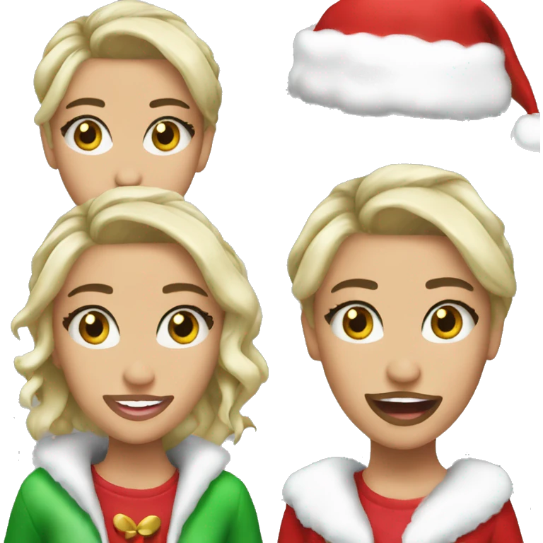 Miley Cyrus as santa claus emoji