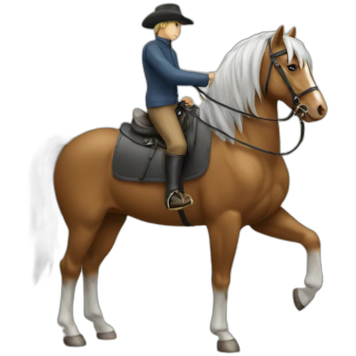 Cheval sur un cheval emoji