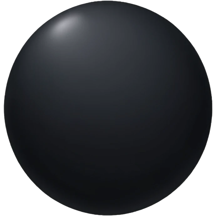 Black fabric Limbless ninja ball sphere emoji