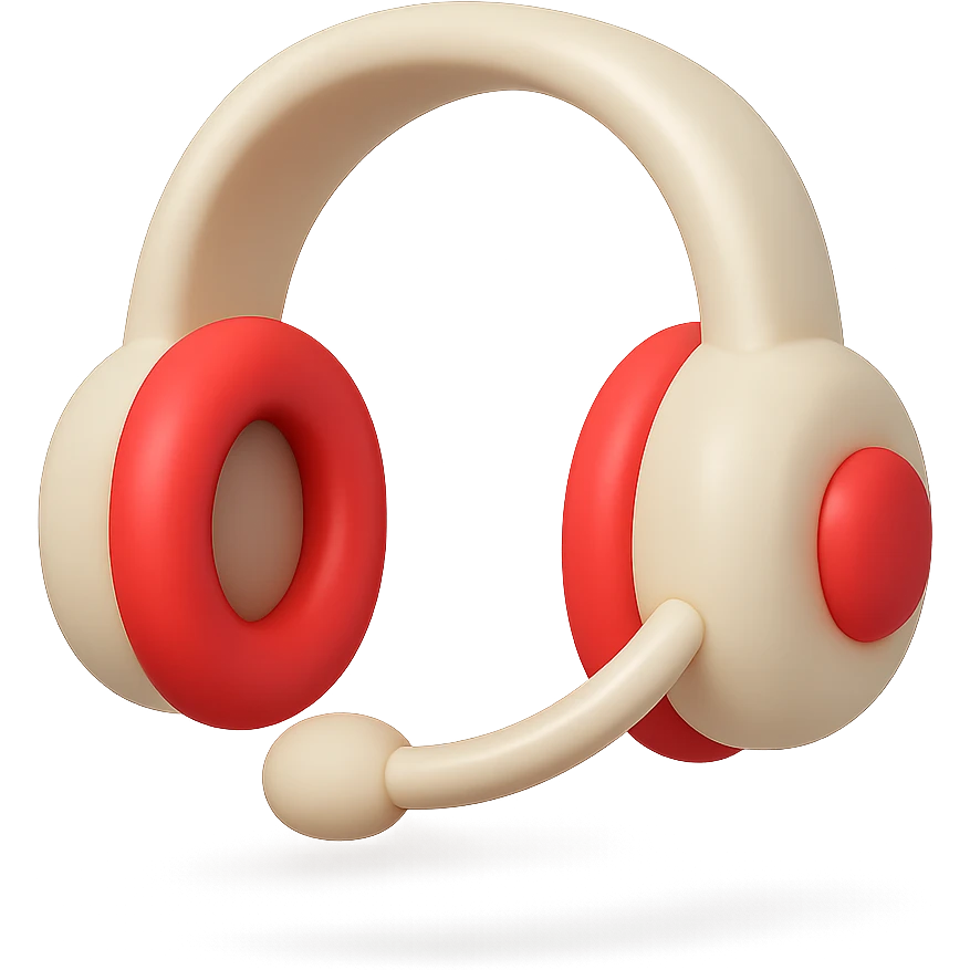 {
  "title": "3D Skeuomorphic Emoji Icon Schema",
  "type": "object",
  "properties": {
    "object": {
      "type": "string",
      "description": "Name of the object to be represented (e.g., 'money bag', 'camera', 'pizza')."
    },
    "style": {
      "type": "string",
      "enum": ["3D skeuomorphic emoji"],
      "description": "Visual style to be used for rendering."
    },
    "materials": {
      "type": "object",
      "properties": {
        "base": {
          "type": "string",
          "description": "Primary material texture, e.g., 'smooth cloth', 'metallic', 'plastic'."
        },
        "details": {
          "type": "array",
          "items": { "type": "string" },
          "description": "Secondary materials or embellishments (e.g., rope, buttons, stitching)."
        }
      }
    },
    "colors": {
      "type": "object",
      "properties": {
        "baseColor": {
          "type": "string",
          "description": "Main color of the object (e.g., '#F5DEB3' for a beige sack)."
        },
        "accentColors": {
          "type": "array",
          "items": { "type": "string" },
          "description": "Accent or highlight colors (e.g., yellow for dollar sign)."
        }
      }
    },
    "lighting": {
      "type": "object",
      "properties": {
        "type": {
          "type": "string",
          "enum": ["soft", "ambient", "studio"],
          "description": "Lighting type used to shade and define volume."
        },
        "shadows": {
          "type": "boolean",
          "description": "Indicates if soft drop shadows are used."
        }
      }
    },
    "geometry": {
      "type": "object",
      "properties": {
        "dimensionality": {
          "type": "string",
          "enum": ["3D"],
          "description": "Indicates that object is rendered in 3D."
        },
        "roundedEdges": {
          "type": "boolean",
          "description": "Indicates if object has smooth, rounded edges."
        }
      }
    },
    "expression": {
      "type": "string",
      "enum": ["playful", "realistic", "friendly"],
      "description": "Overall emotional tone of the icon."
    },
    "background": {
      "type": "string",
      "enum": ["transparent", "white", "gradient"],
      "description": "Background type for the rendered emoji."
    }
  },
  "required": ["object", "style", "materials", "colors", "lighting", "geometry", "expression", "background"]
}

over the ear headphones with a mic and red accents emoji