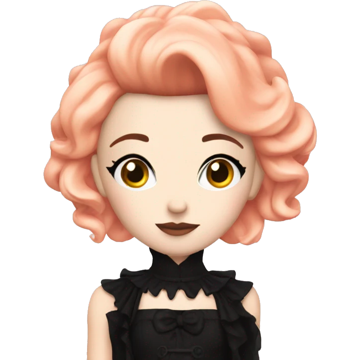 princesse peach goth dark  emoji