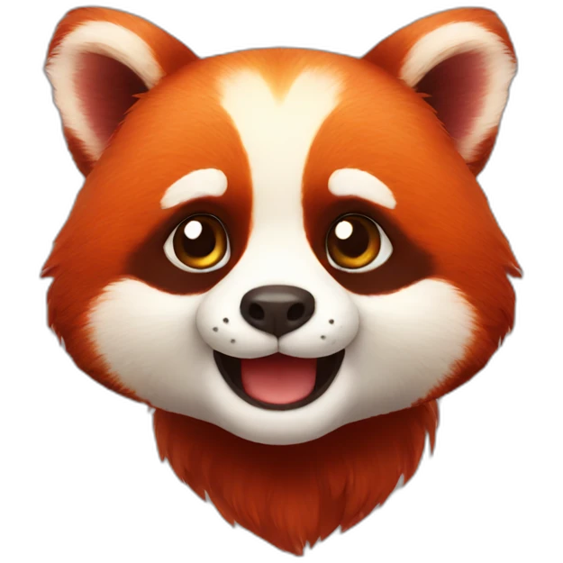 Cute red panda emoji