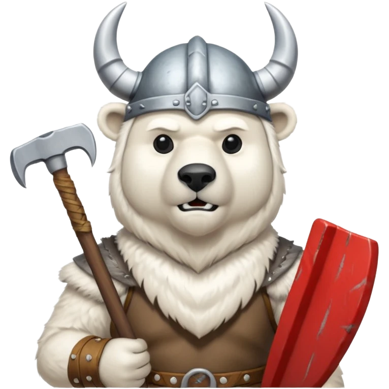 Polar Bear viking  emoji