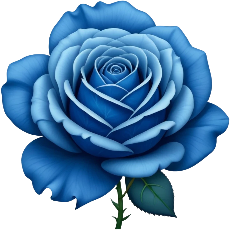 Blue rose emoji