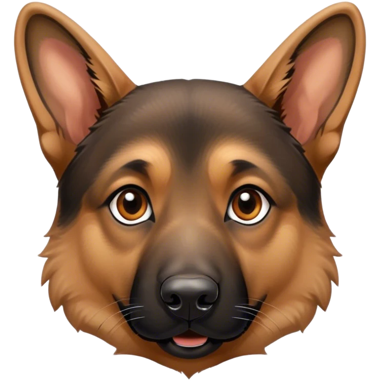 German Shepard Face  emoji