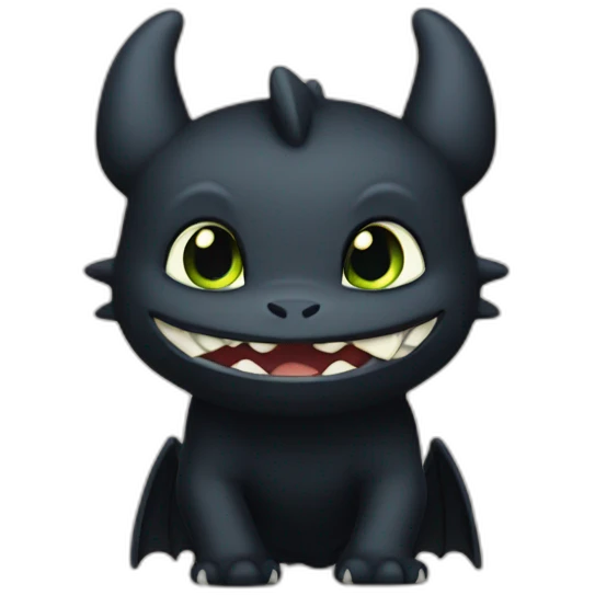 Toothless  emoji