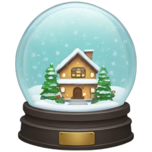 glass snow globe emoji