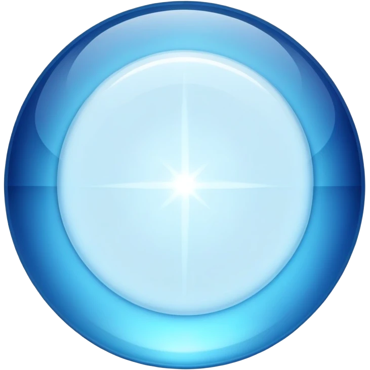 blue crystal circle emoji