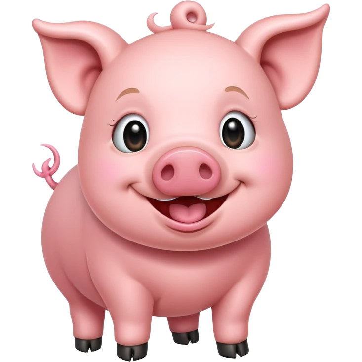 playful pig emoji