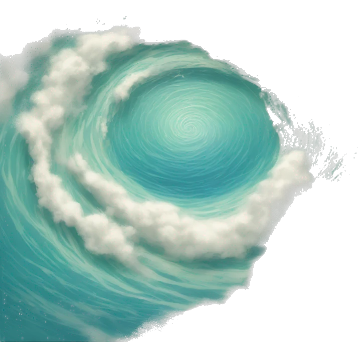 Giant whirlpool rising to the sky emoji
