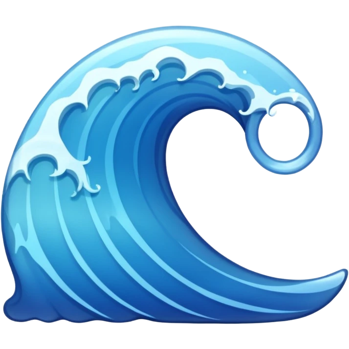 An ocean wave looks like the number 2 emoji