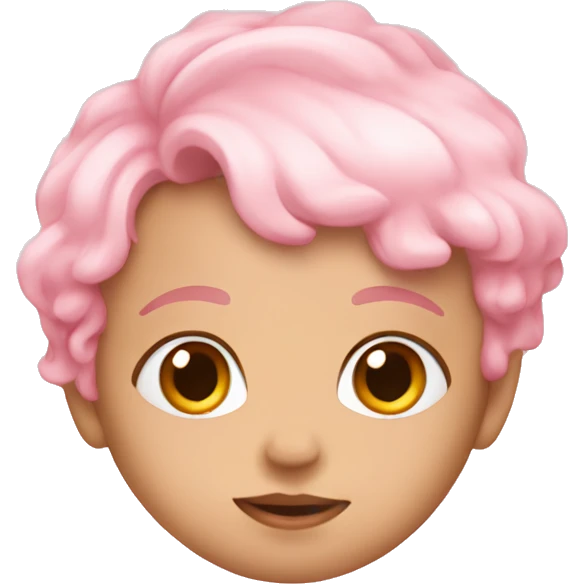 Baby pink hearts emoji