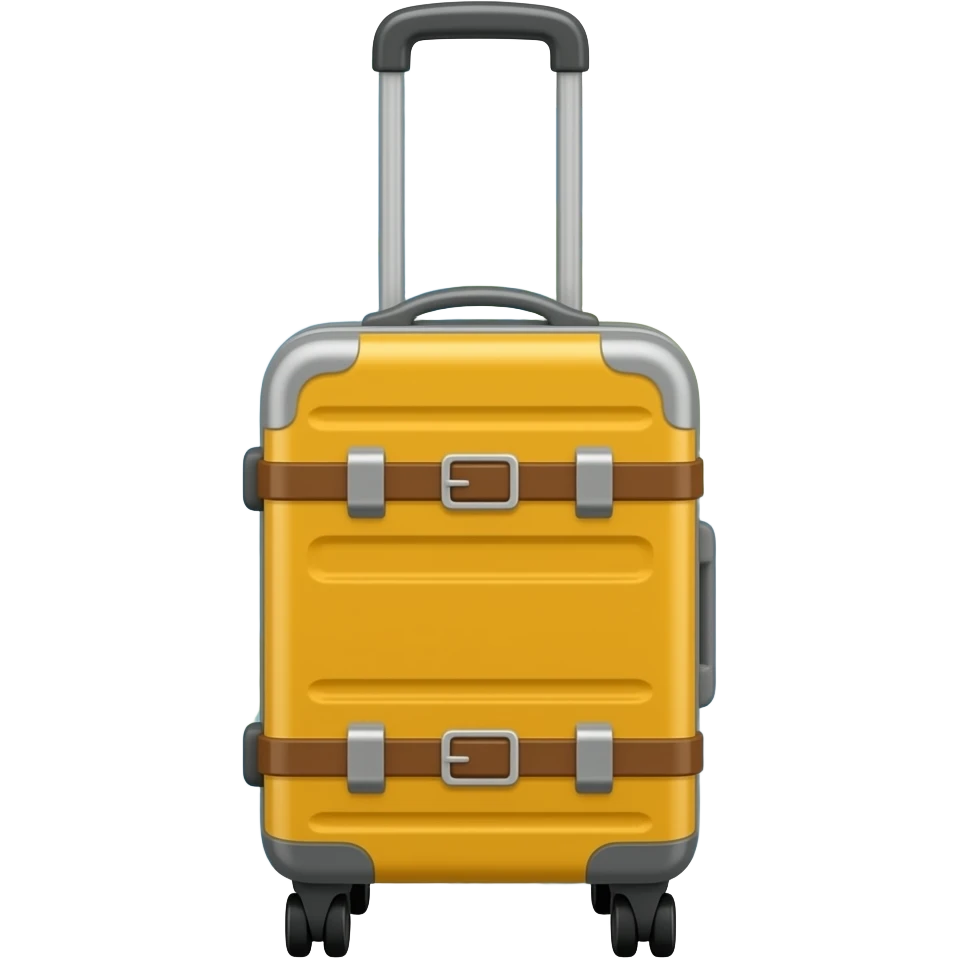travel suitcase and map emoji