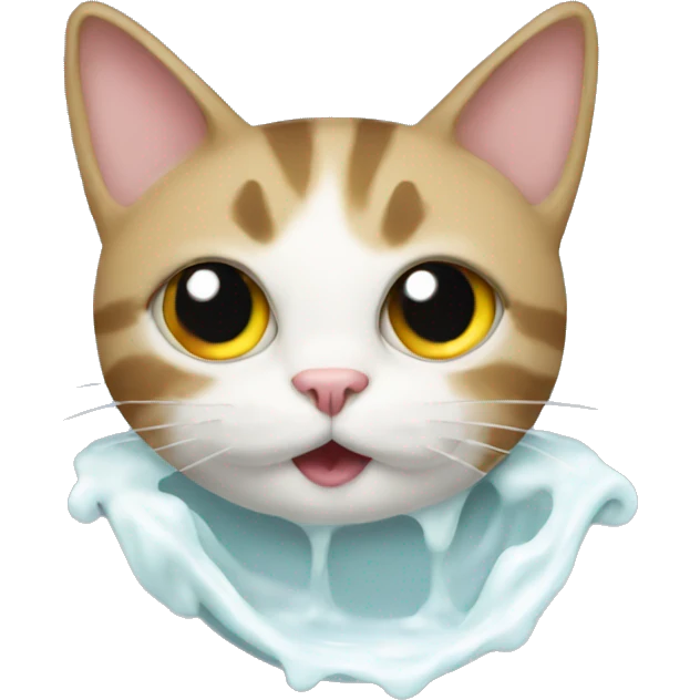 Cat in a toilet  emoji