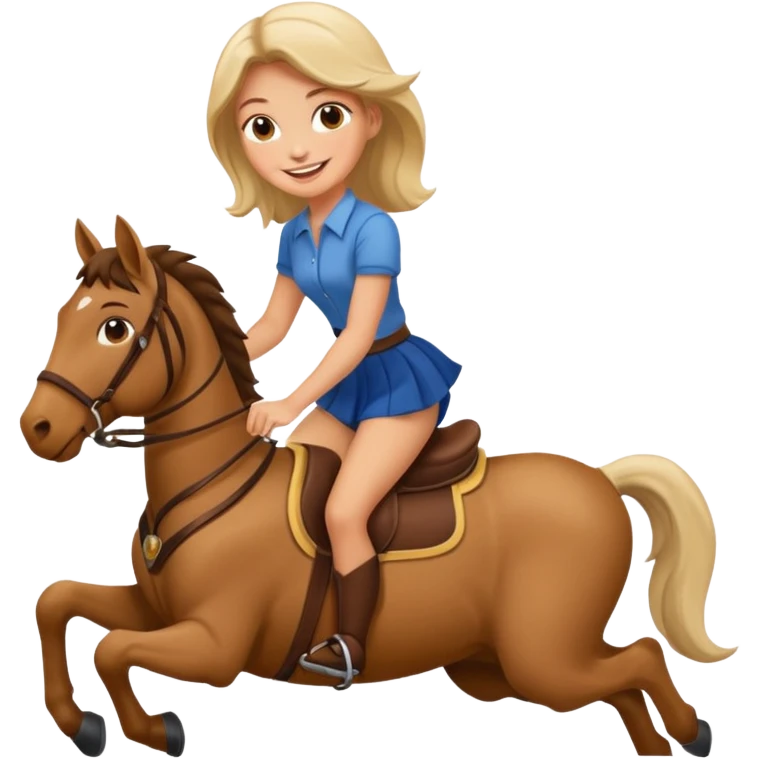 Girl riding a man emoji