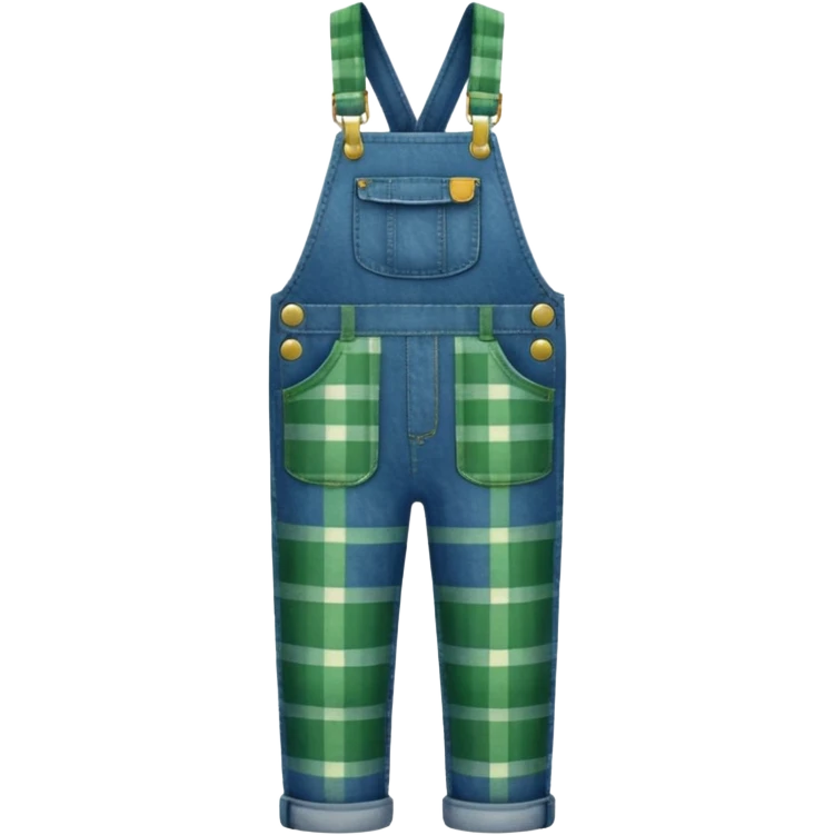 Plaid overalls emoji