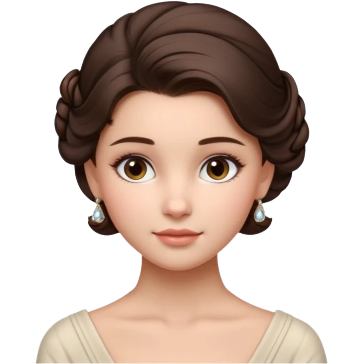 Cinematic Realistic run girl Portrait, depicted with lifelike skin texture, subtle rosy undertones, and soft natural lighting that enhances the gentle contours of her face. Her intricately detailed brunete hair is elegantly styled in an updo, emoji