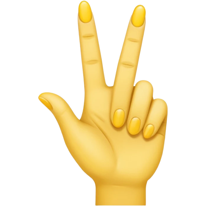 hand but only the index finger pointing up, other fingers closed yellow emoji style  emoji