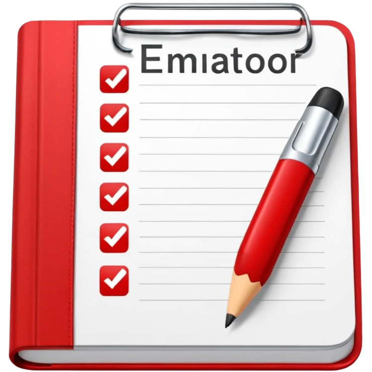 HAZ UN planificador de lista de objetivos en color vinotinto/rojo carmesí brillante, con hojas de cuaderno blancas (no agregues frutas ni nada de eso) https://imgproxy.attic.sh/insecure/f:png/plain/https://attic.sh/z0hvfdddapmiax935oa389bq0wzk emoji