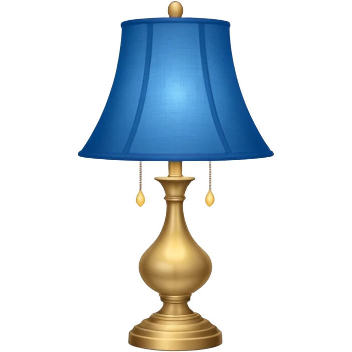 lamp with blue lampshade emoji
