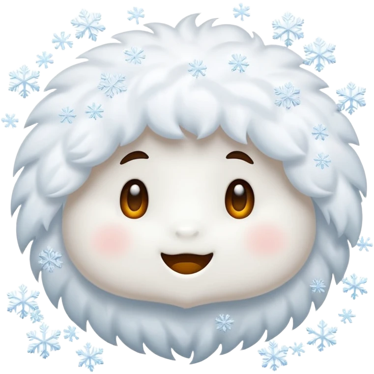 replace racoon with snow emoji