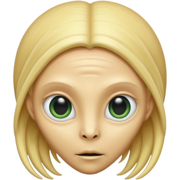 ALIEN WITH BLONDE emoji