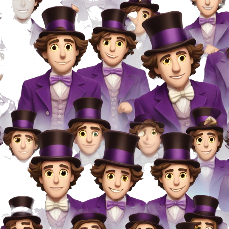 Timothée Chalamet as adult wonka emoji