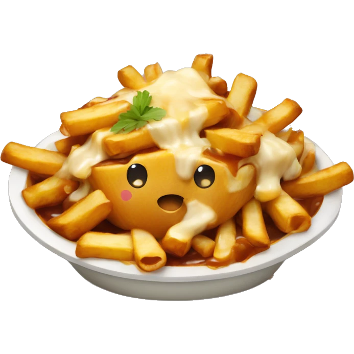Poutine qui mange une poutine  emoji