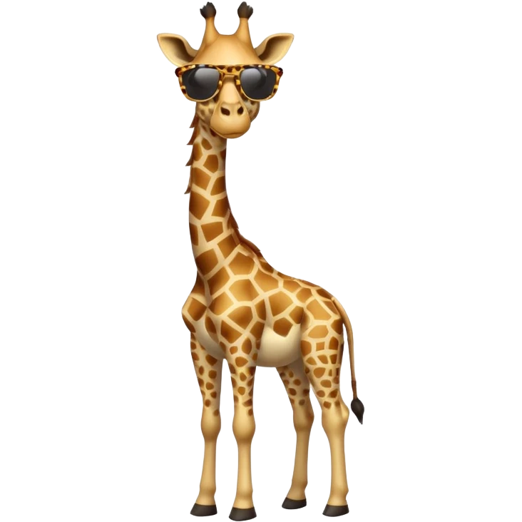 Giraffe with sunglasses emoji