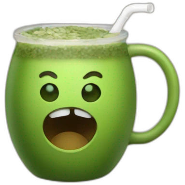 drinking yerba mate emoji