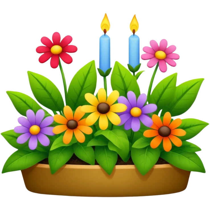 birthday garden emoji