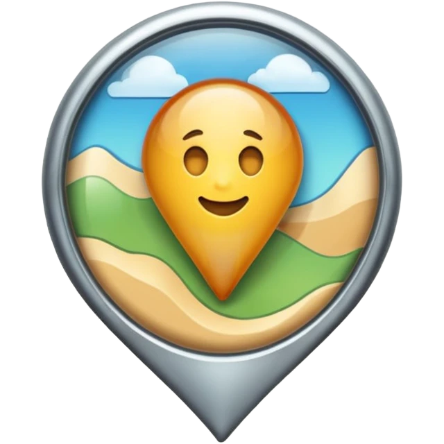 Maps pin normal transparent emoji