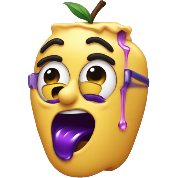 purple drank heart eyed emoji emoji