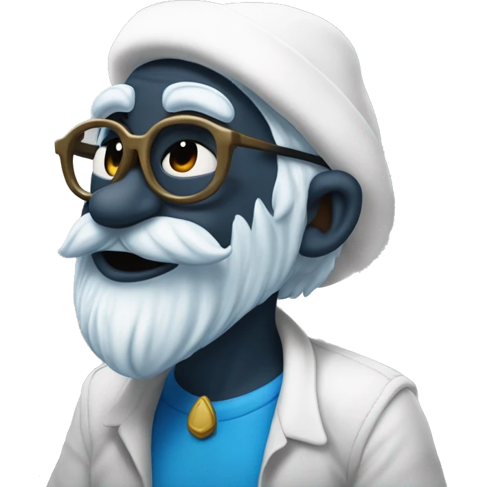Papa smurf   A as anarchy emoji