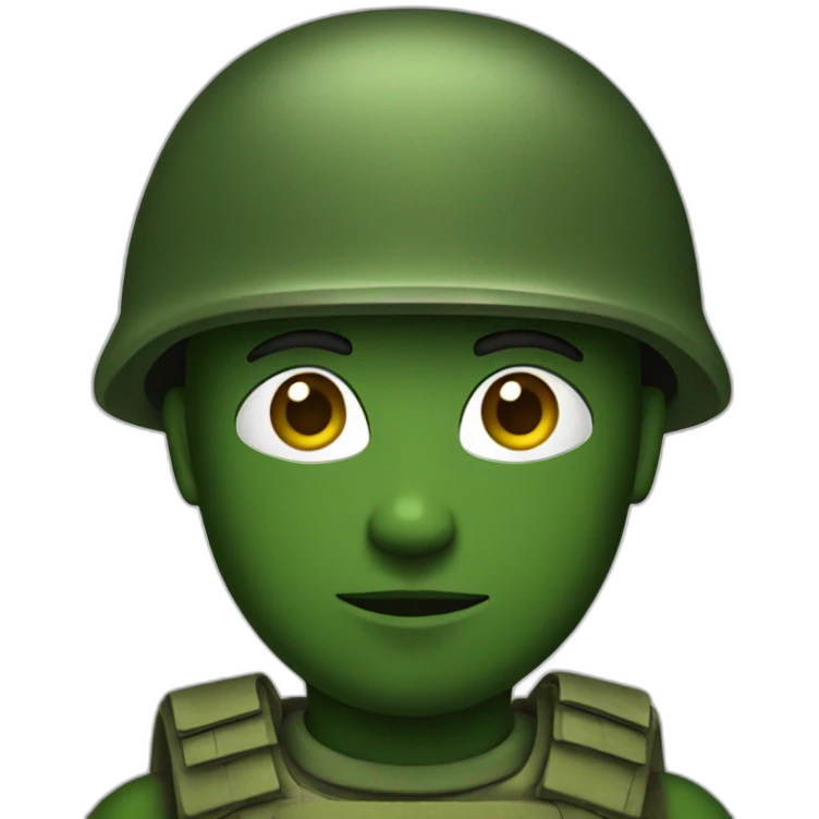 green soldier emoji